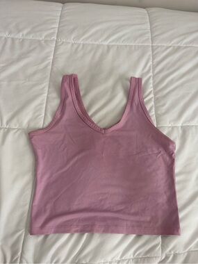 Hollister Dusty Rose V-Neck Crop Tank